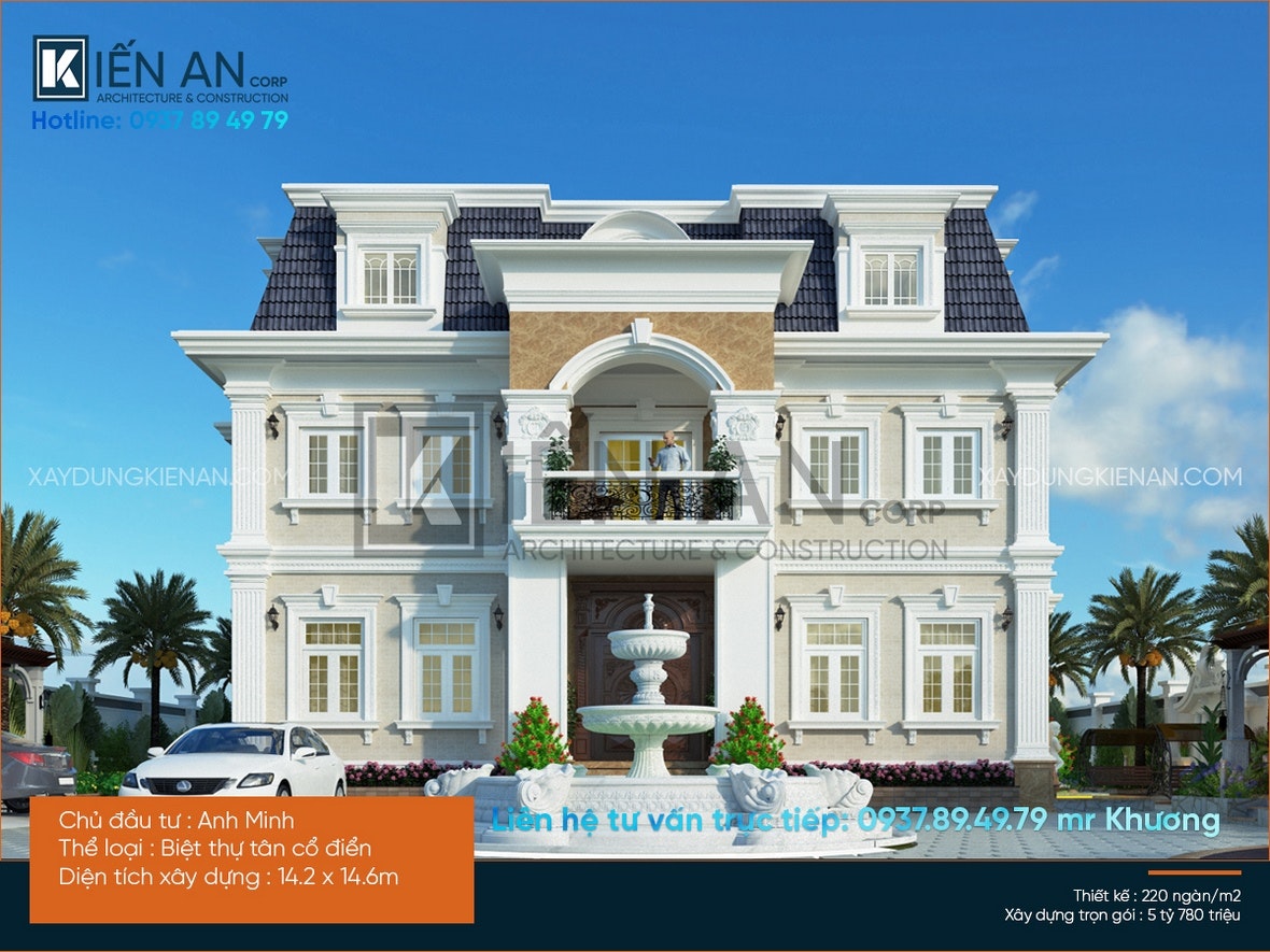 Mẫu nhà phố mặt tiền 6m