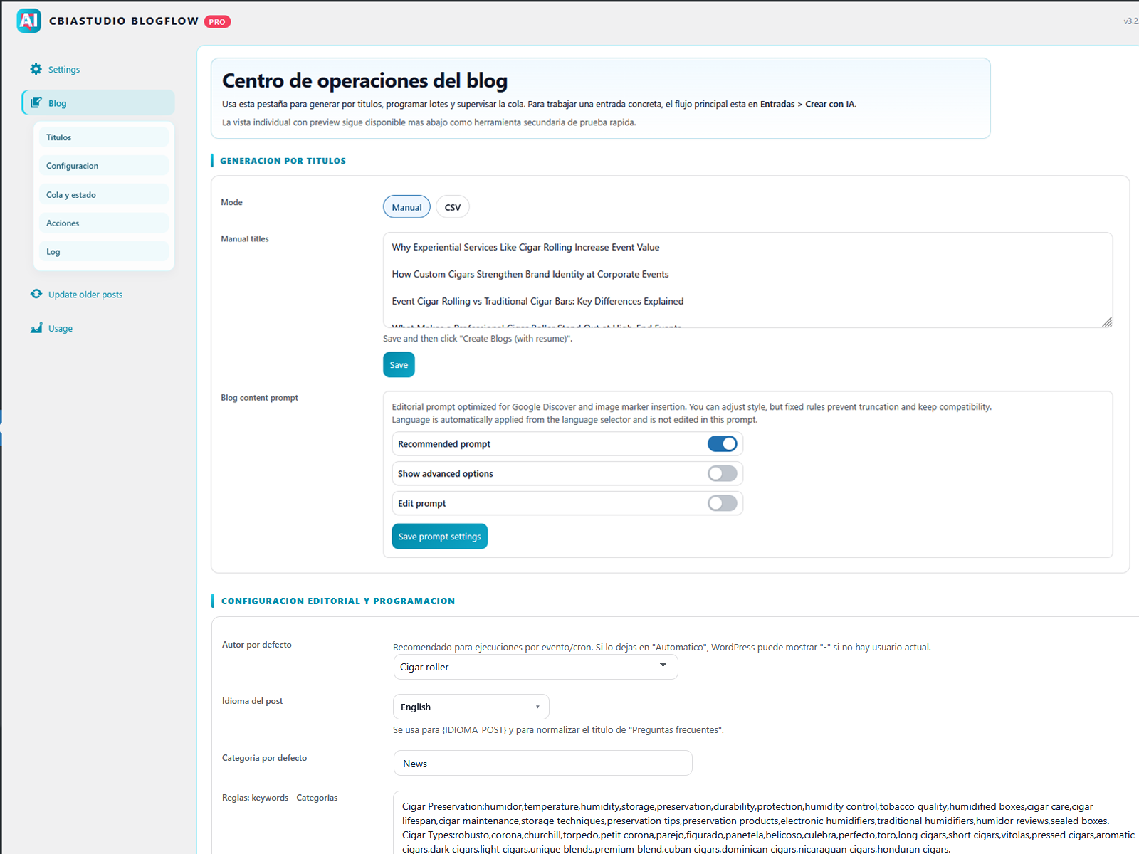 BlogFlow AI for WordPress pro gallery image