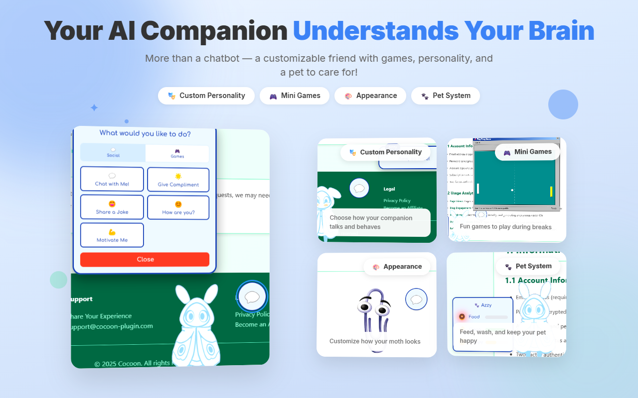 Cocoon - Mindful Productivity Extension - Screenshot 2 showing product features and functionality