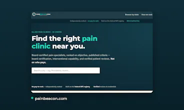 PainBeacon Pain Clinic Locator gallery image