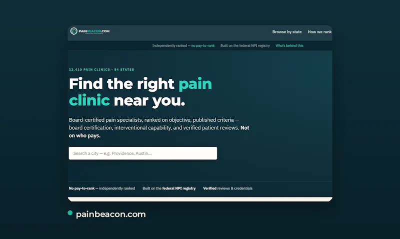 PainBeacon Pain Clinic Locator screenshot 2