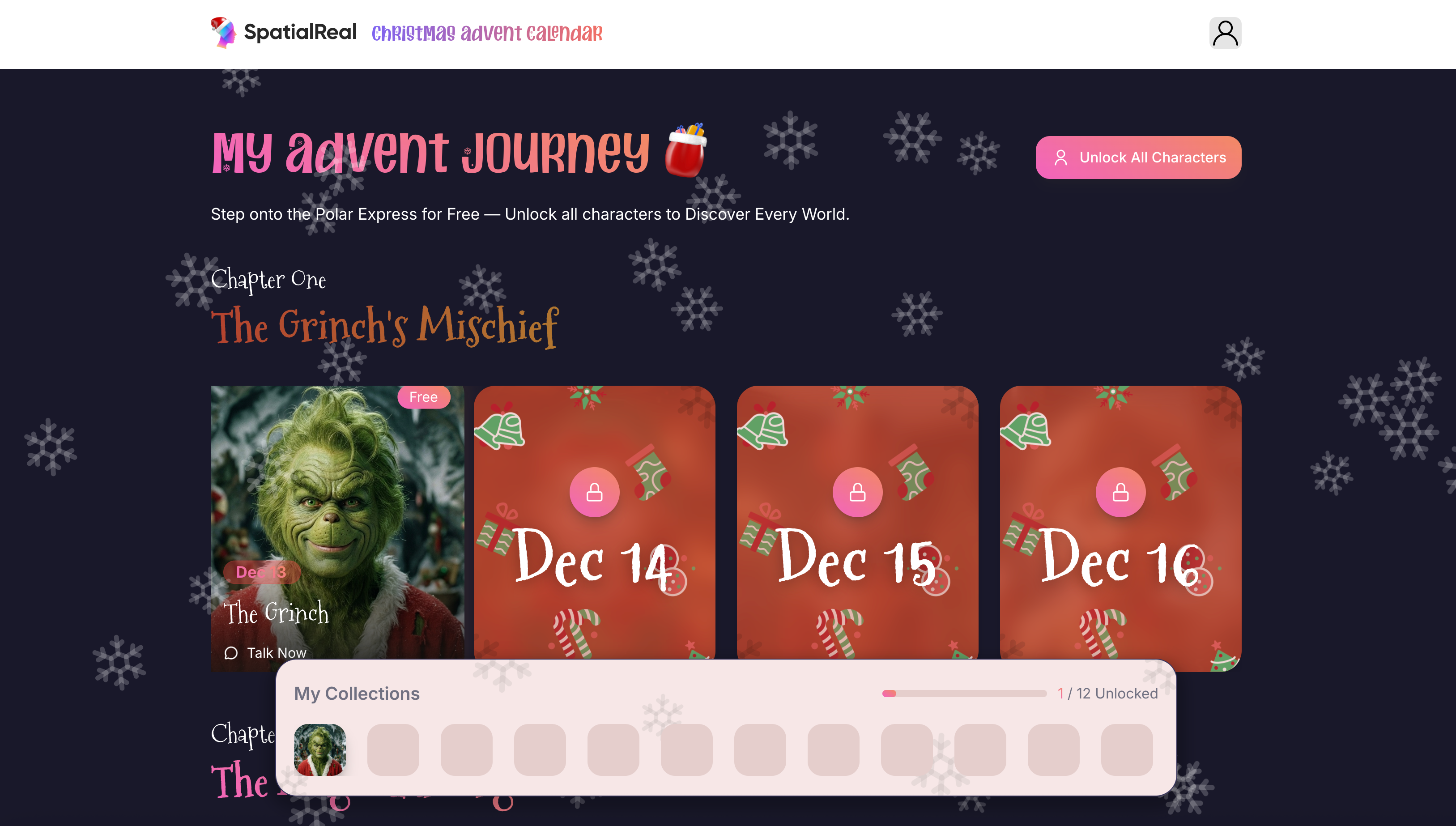 SpatialReal Christmas Calendar gallery image