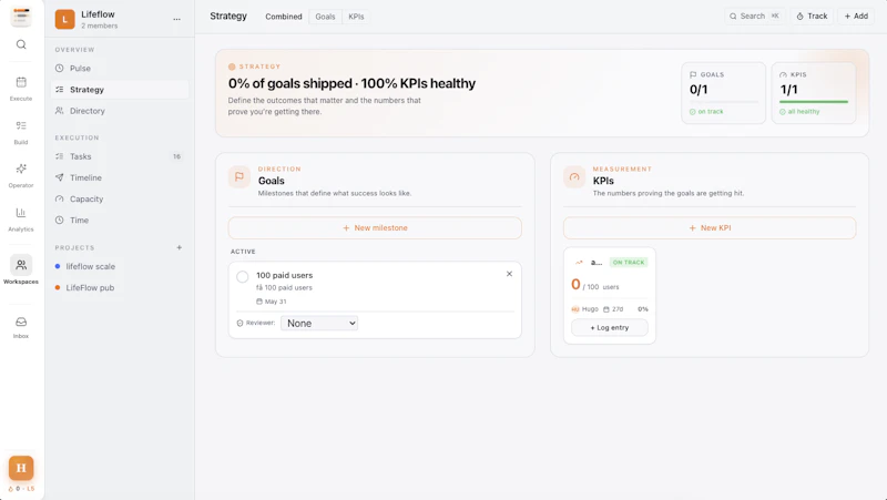LifeFlow Execution OS screenshot 3