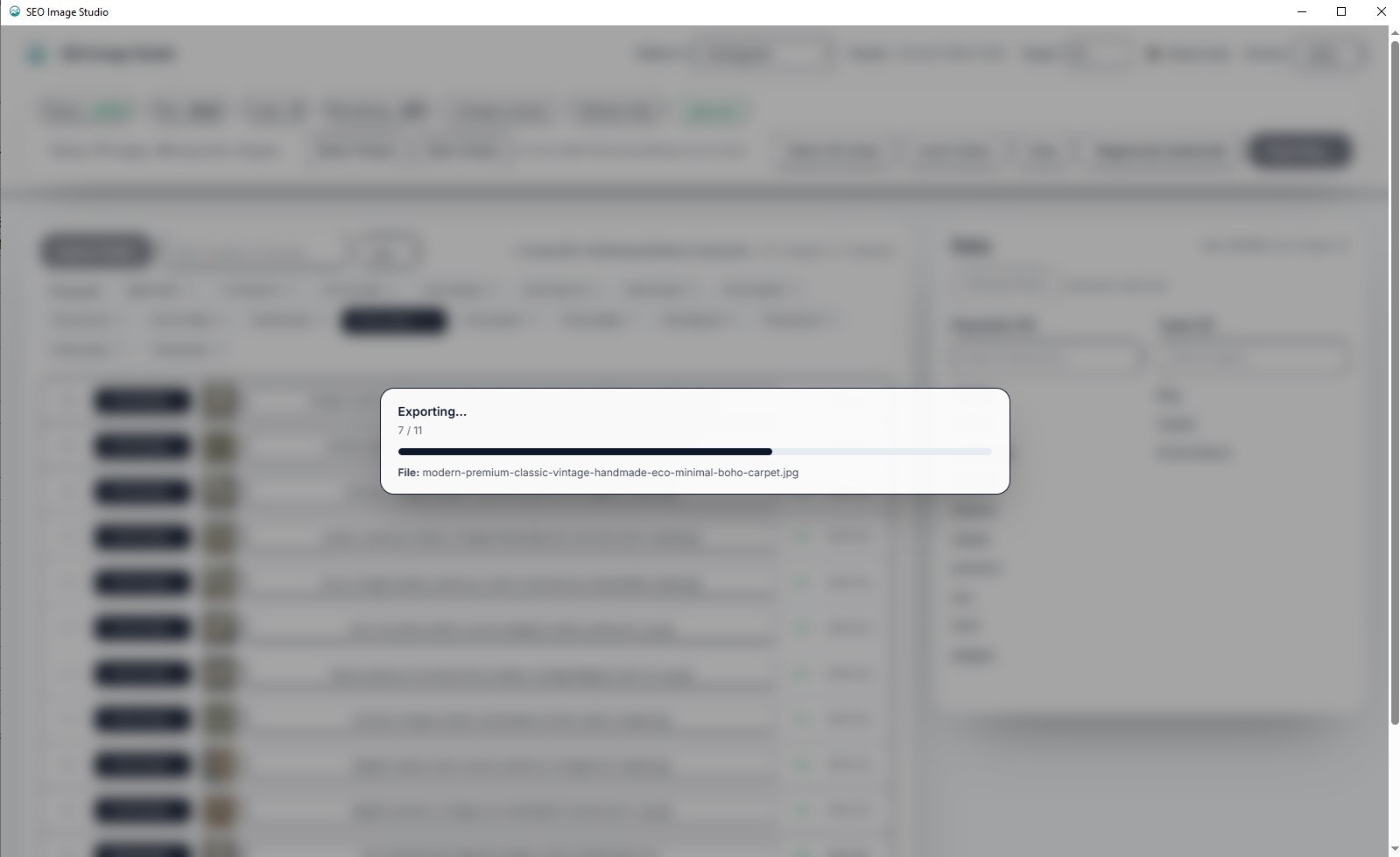 Mídia 7 de Estúdio de imagens SEO v0.1.0 - Otimização de imagens em massa para vendedores ou influenciadores de comércio eletrônico