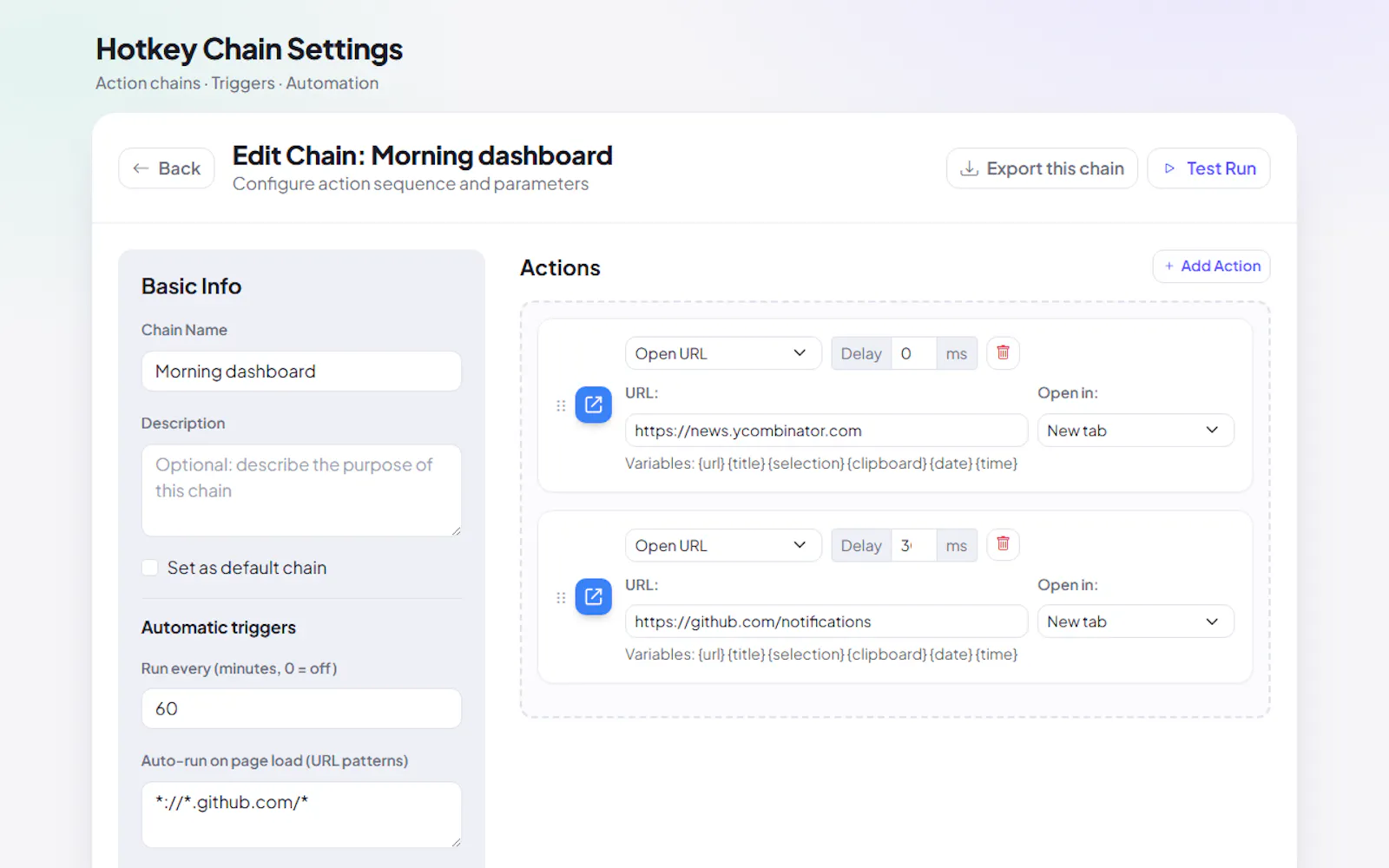 Hotkey Chain screenshot 5