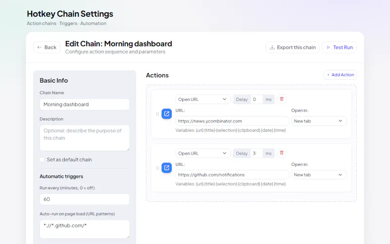 Hotkey Chain screenshot 5