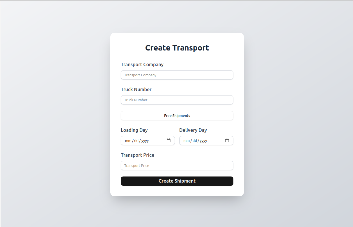 Logistics Dashboard gallery image