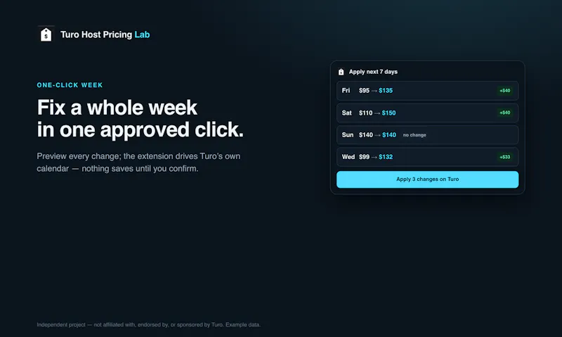 Pricing Lab for Turo hosts screenshot 4