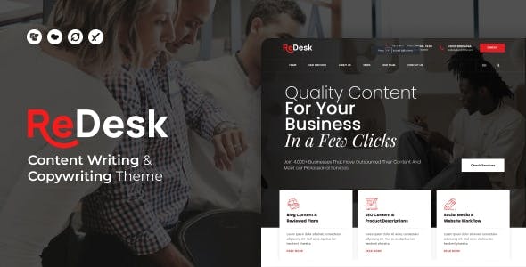 ReDesk - Content Copywriting Theme media 1