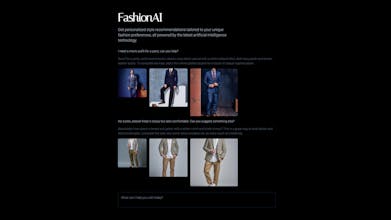 FashionAI by ChatBotKit gallery image