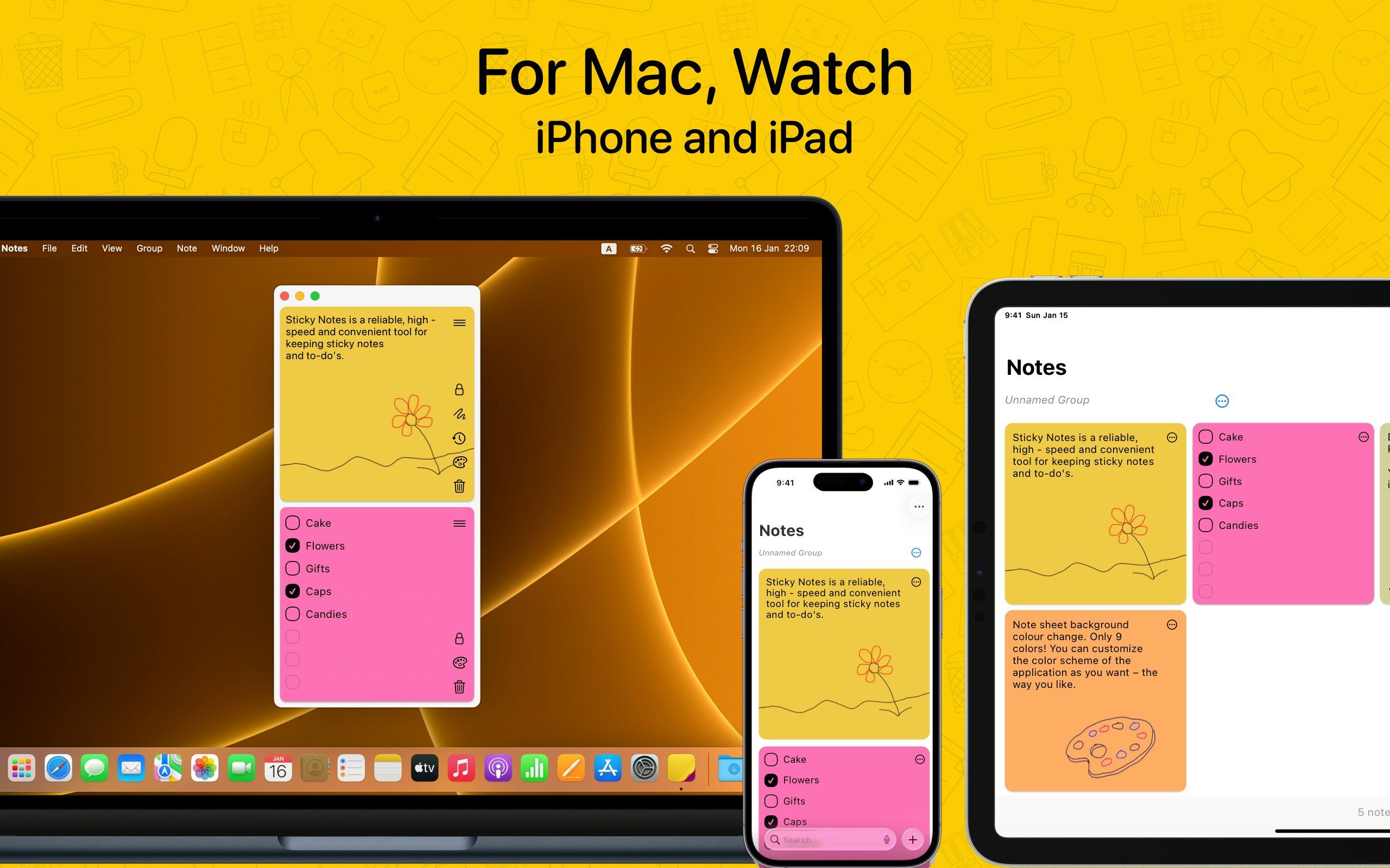 Sticky Notes Widget gallery image