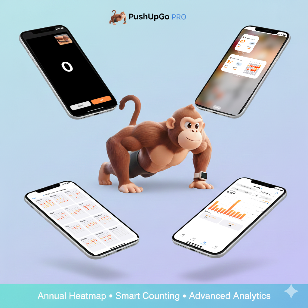 PushUpGo – Lightweight Push-up Tracker logo