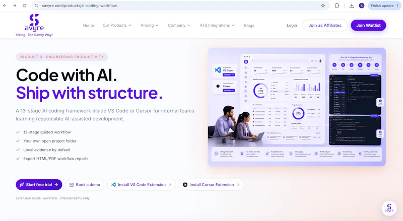Savyre AI Coding Workflow screenshot 4