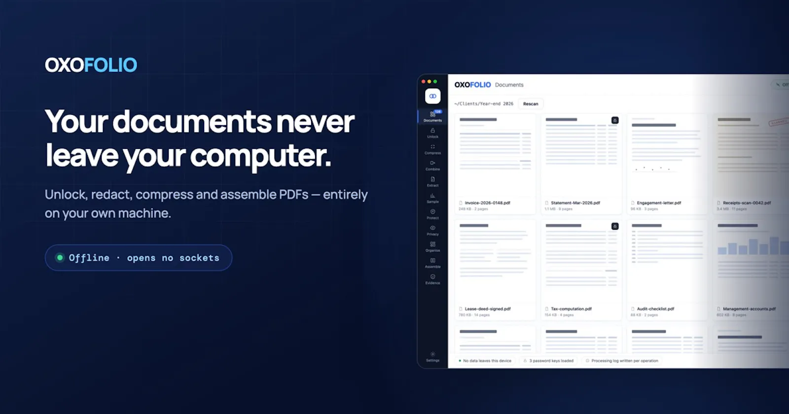 Oxofolio screenshot 1