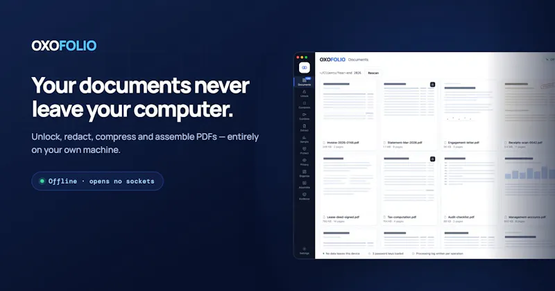 Oxofolio screenshot 1