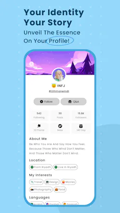 Charma: 16Personalities Social media app gallery image