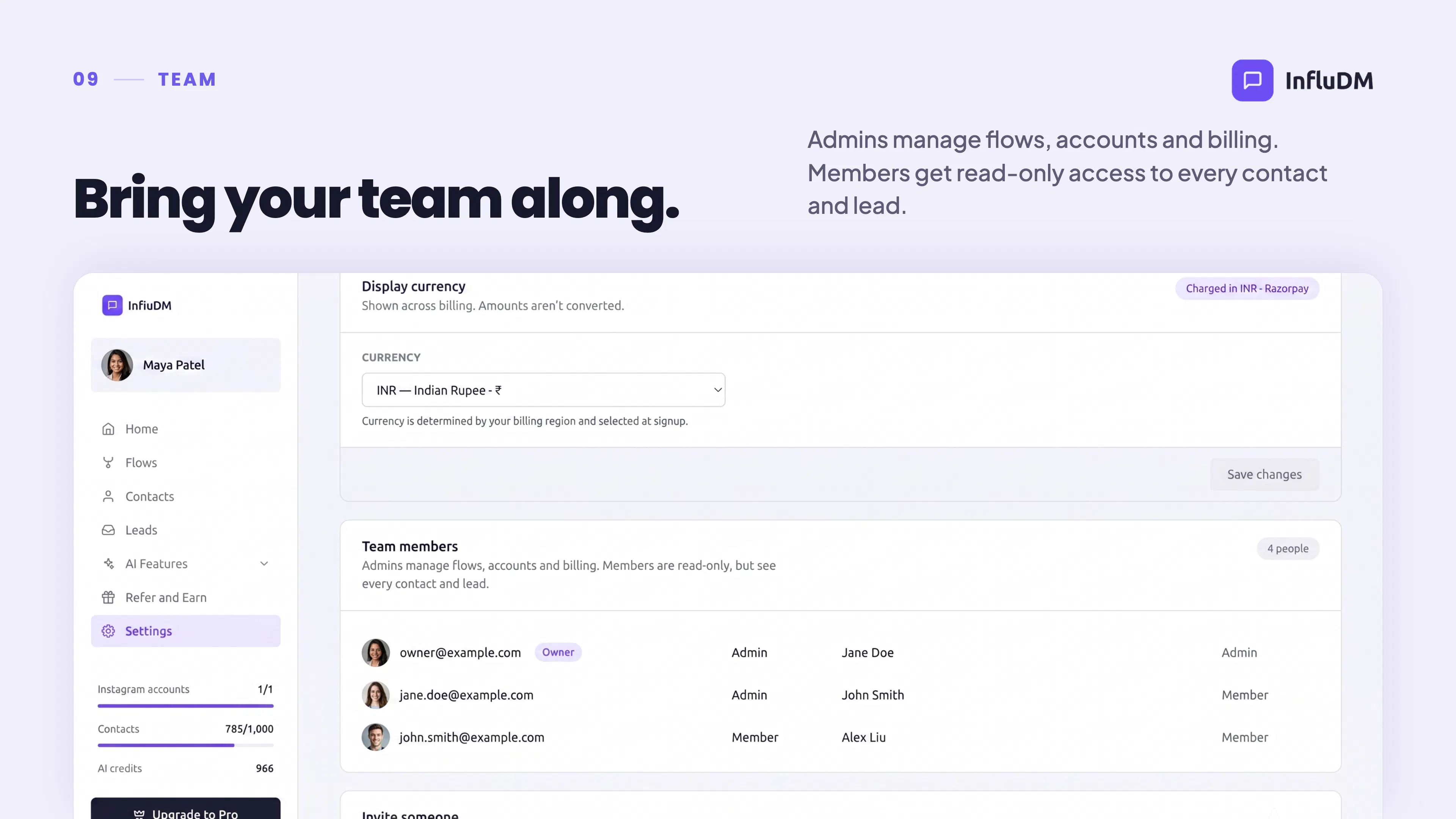 InfluDM: AI Instagram Automation gallery image