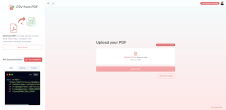 CSV from PDF gallery image