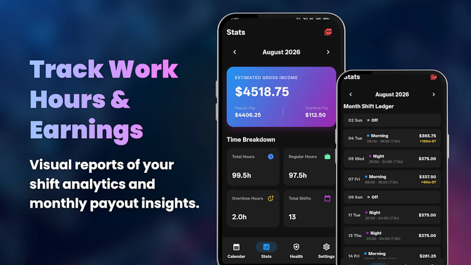 Shift Work Calendar & Roster screenshot 3