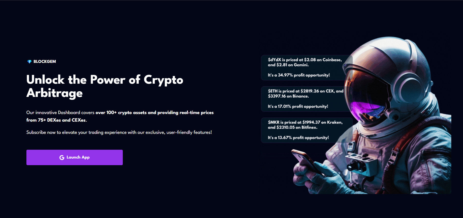 Blockgem - Crypto Arbitrage Notification media 1