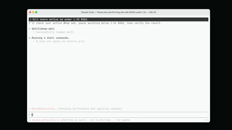 Whop CLI screenshot 3