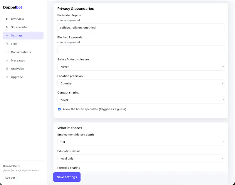 Doppelbot screenshot 5