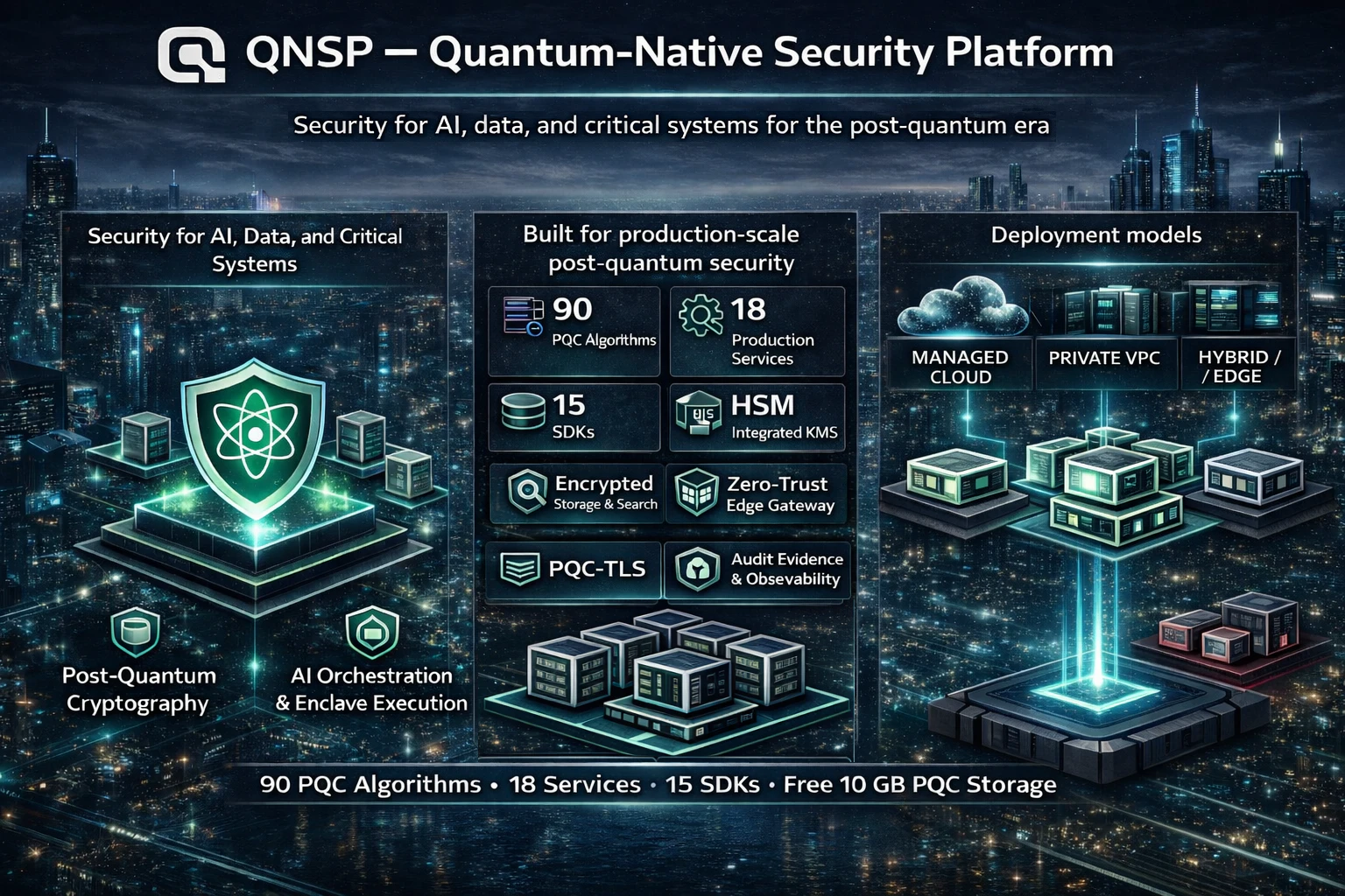QNSP — Quantum-Native Security Platform screenshot 1