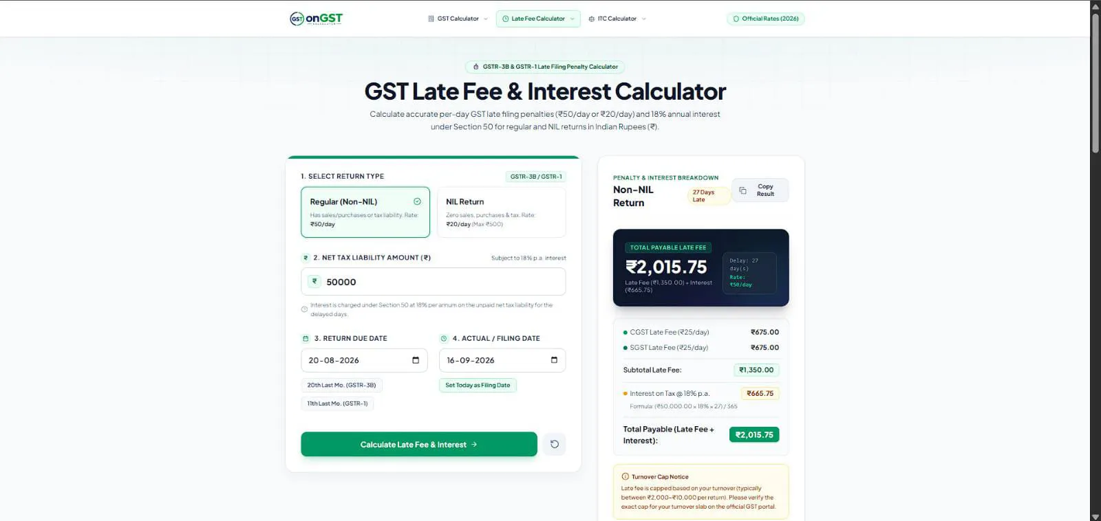 onGST Calculator screenshot 2