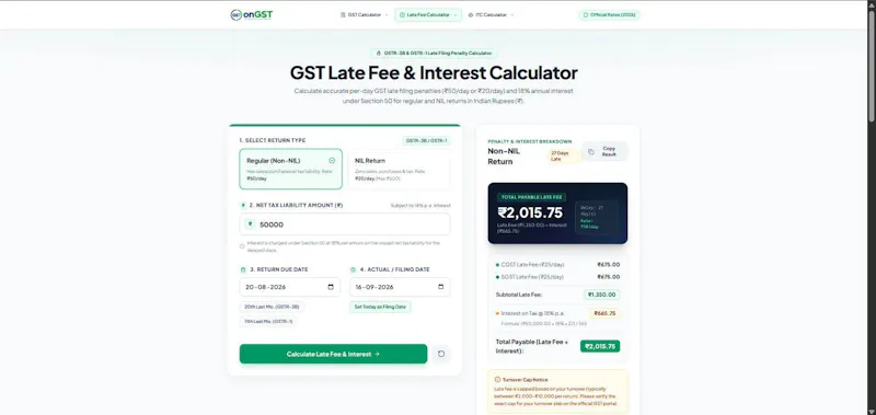 onGST Calculator screenshot 2