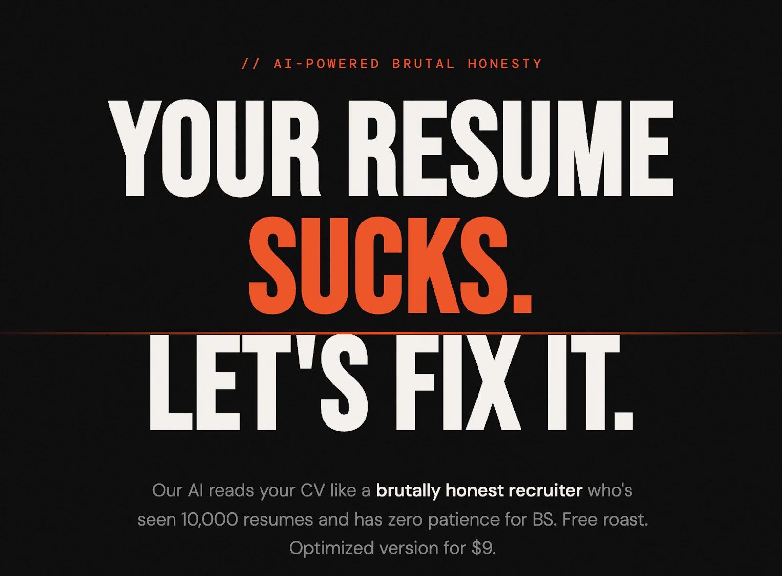 Resume Roaster screenshot 1