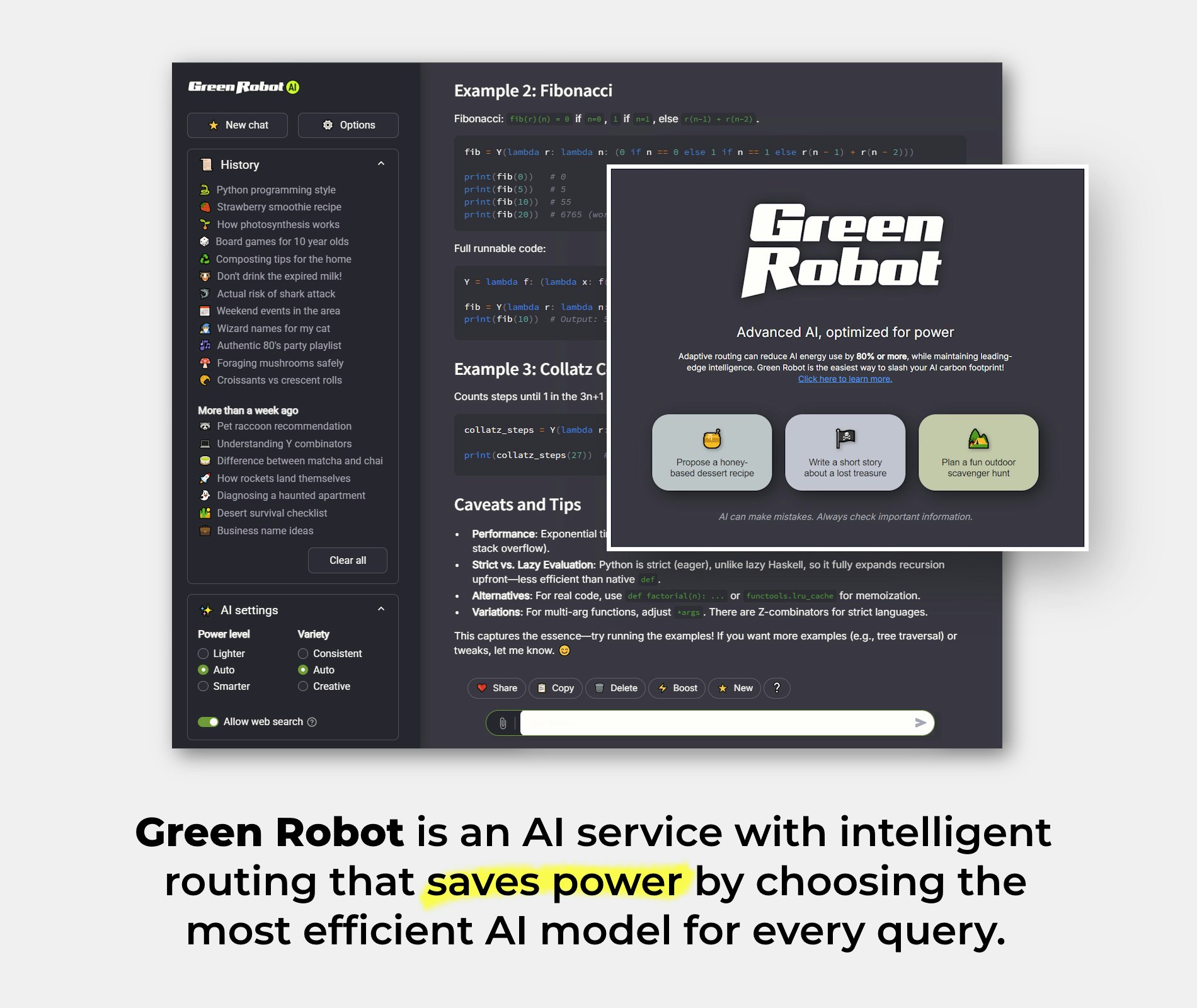 Green Robot AI gallery image