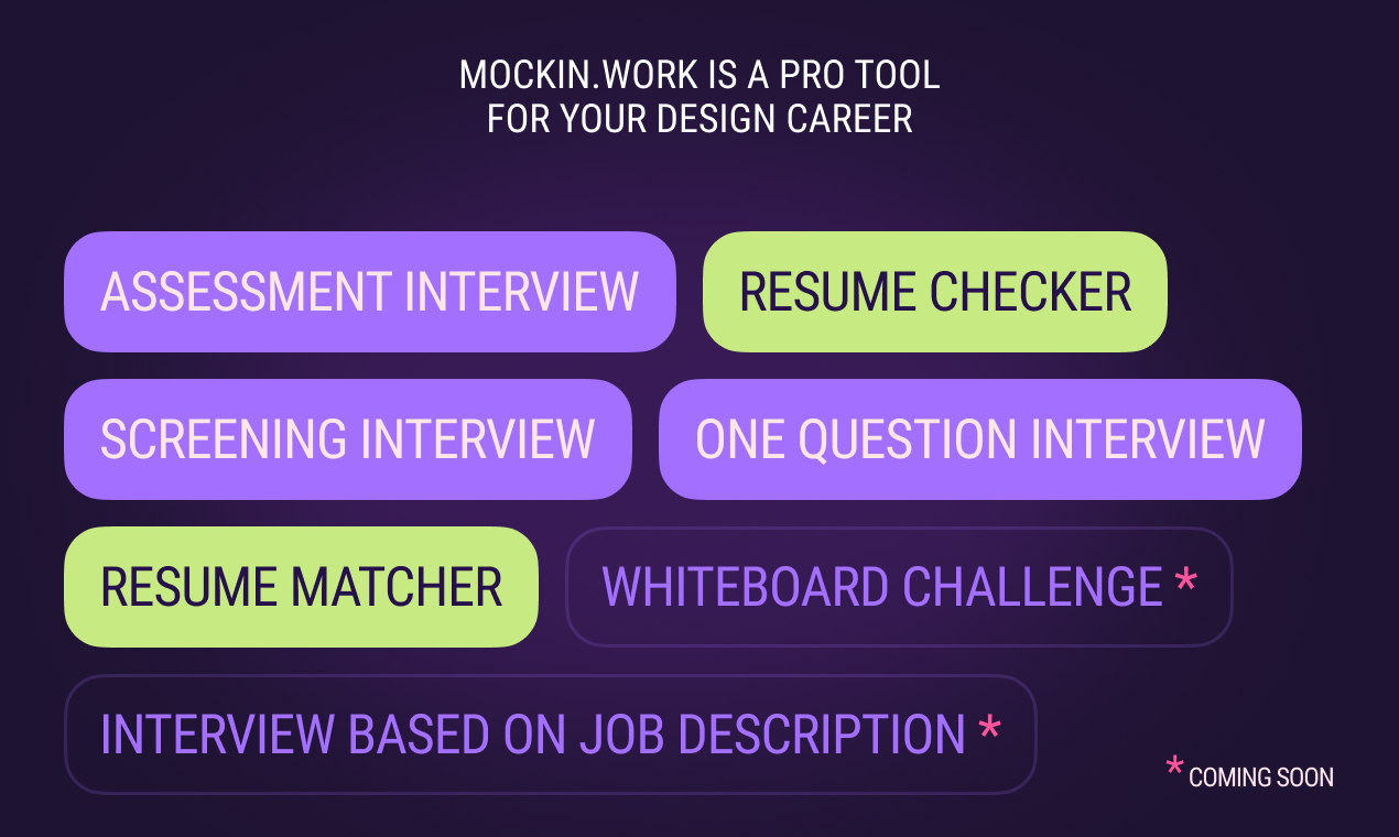 Media Mockin - Simulator wawancara kerja untuk ux/ui & pereka produk 5