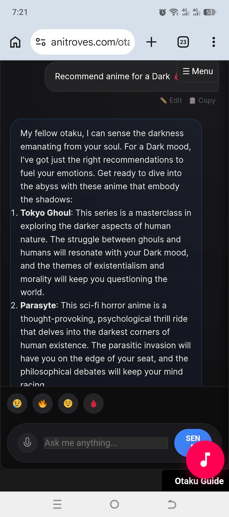 Otaku AI  screenshot 1