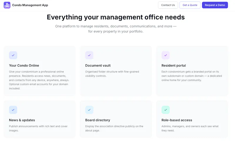 Condo Management App screenshot 2