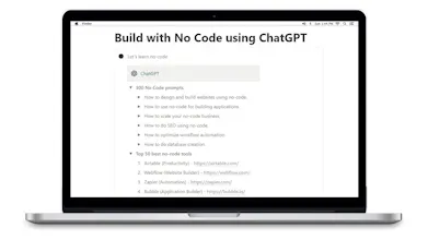 Build apps with ZERO code using ChatGPT gallery image