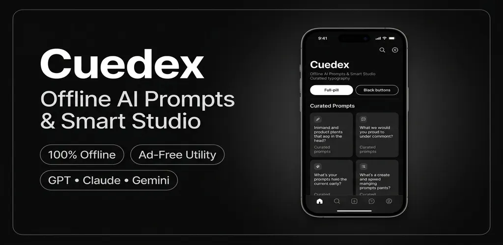 Cuedex: AI Prompt Library gallery image