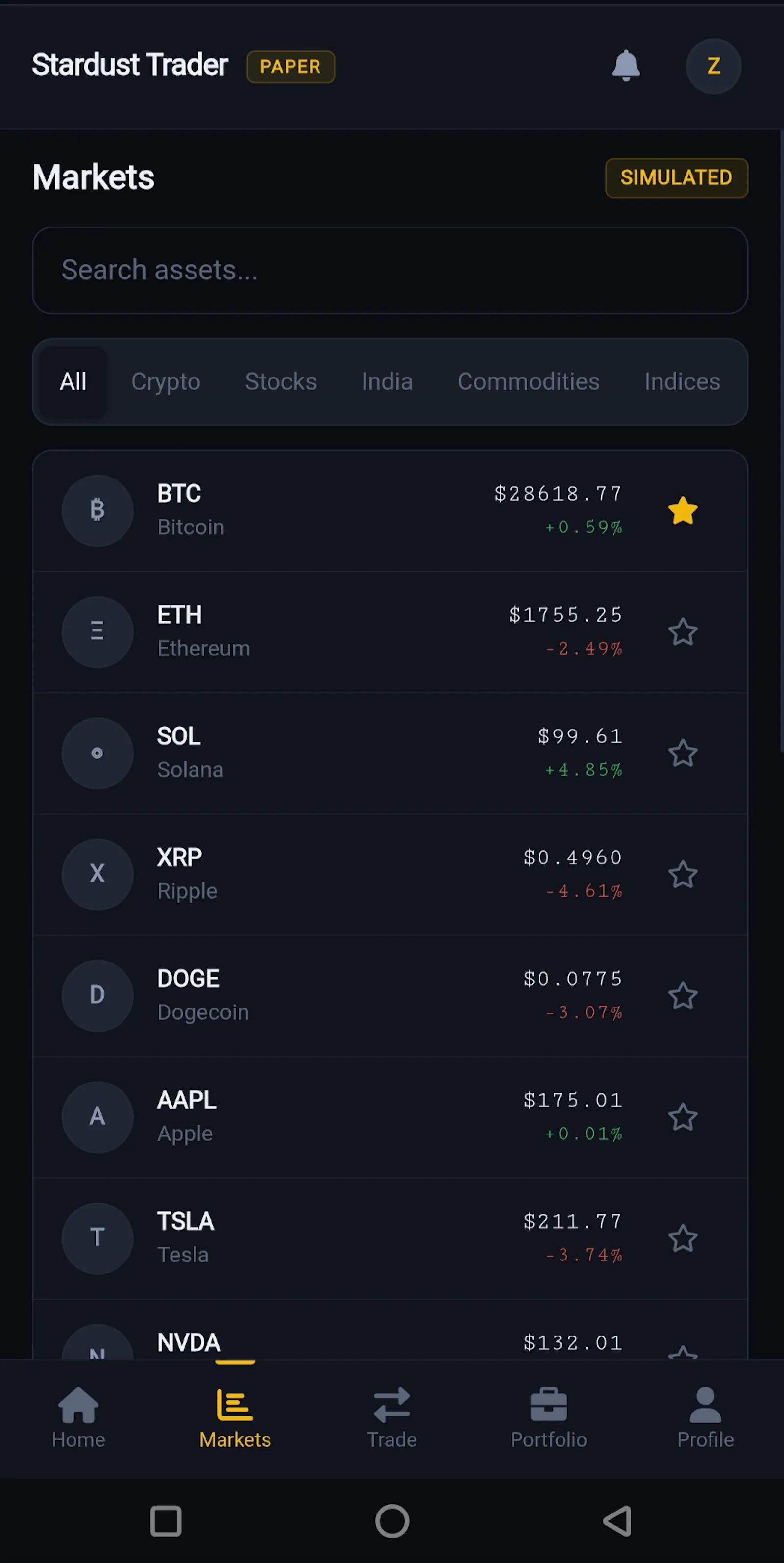 Stardust Trader screenshot 2