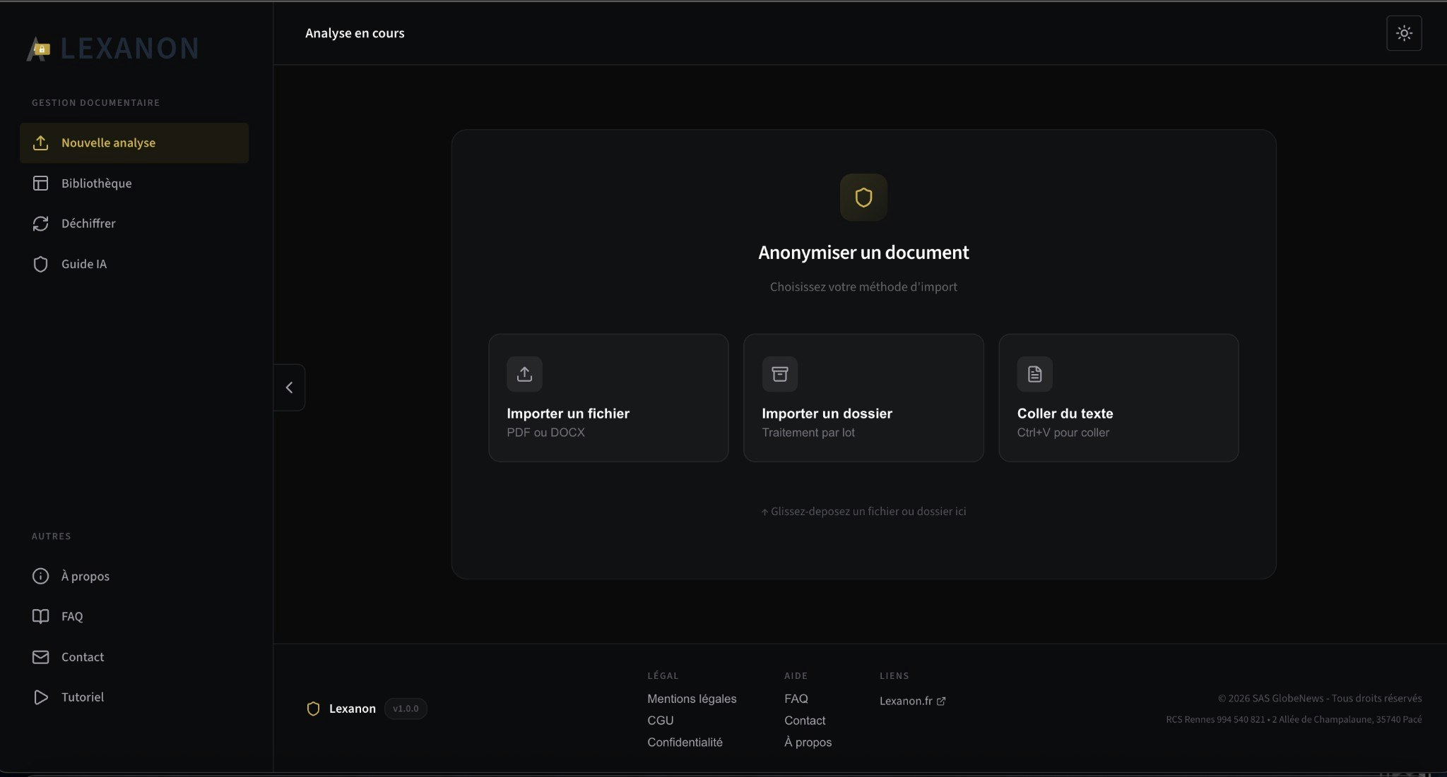 Lexanon - Screenshot 2 showing product features and functionality
