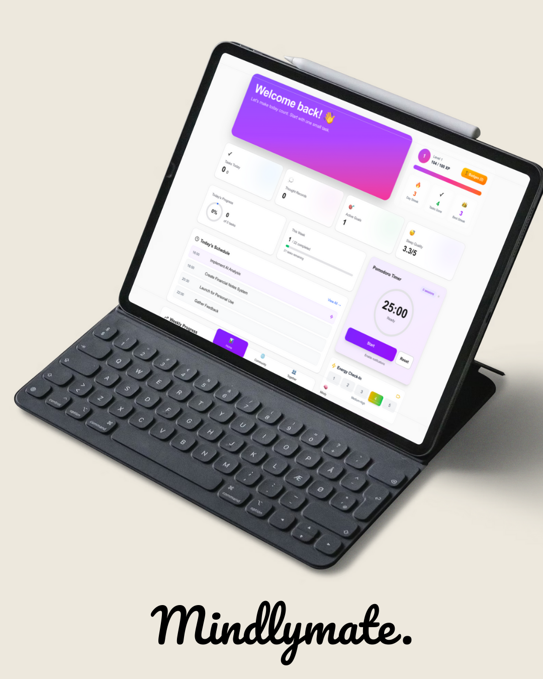Mindly Mate 1.0 - Screenshot 3 showing product features and functionality