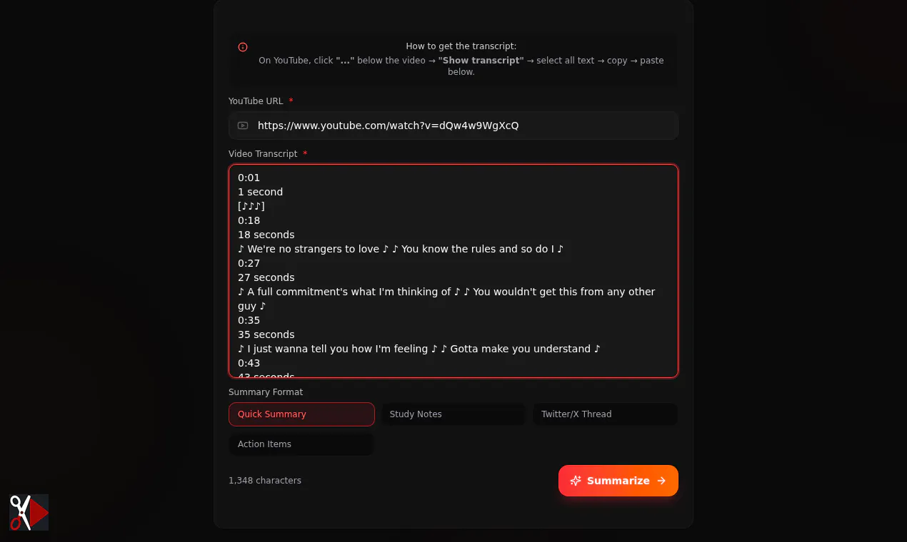 TranscriptCut gallery image