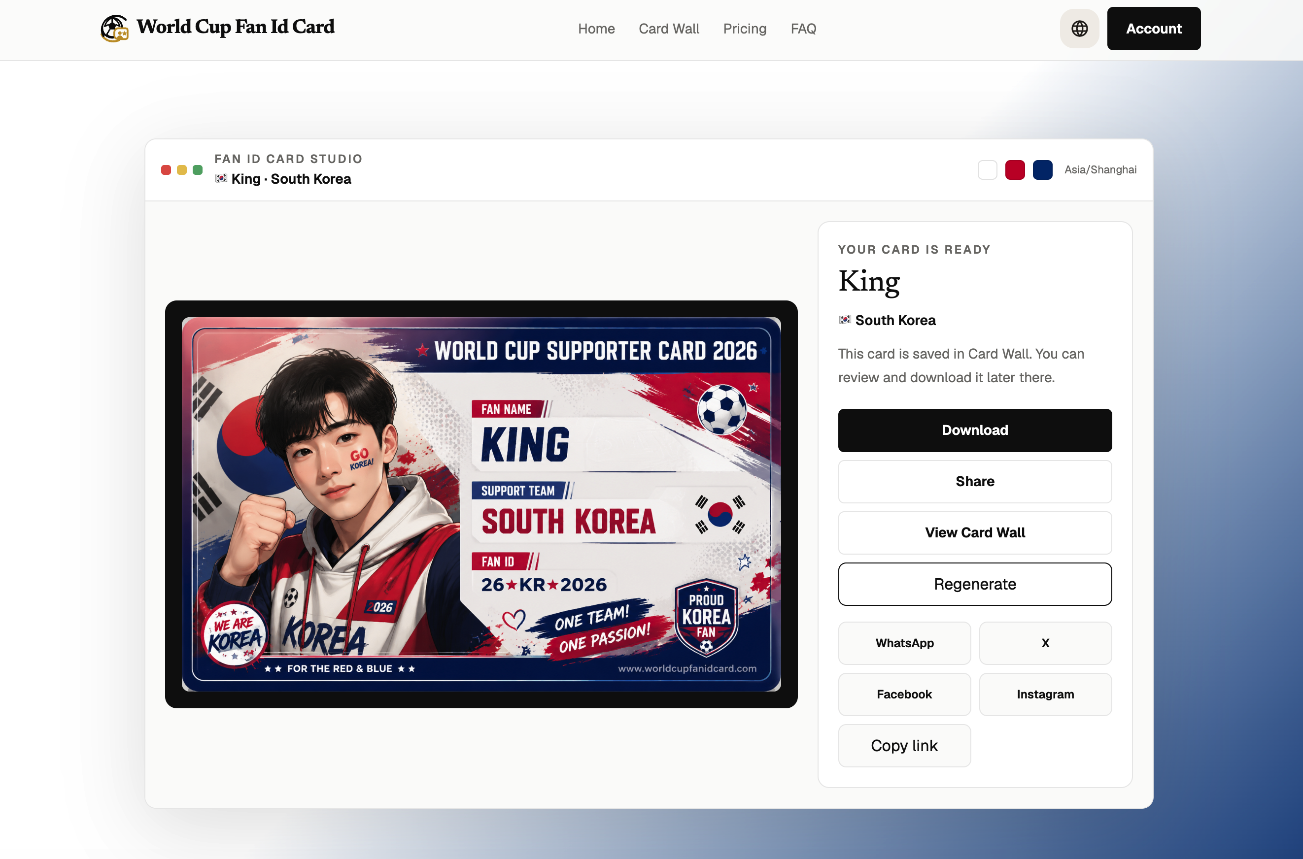 World Cup Fan Id Card gallery image