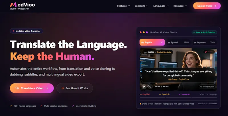  MedVioo Video Translator screenshot 1