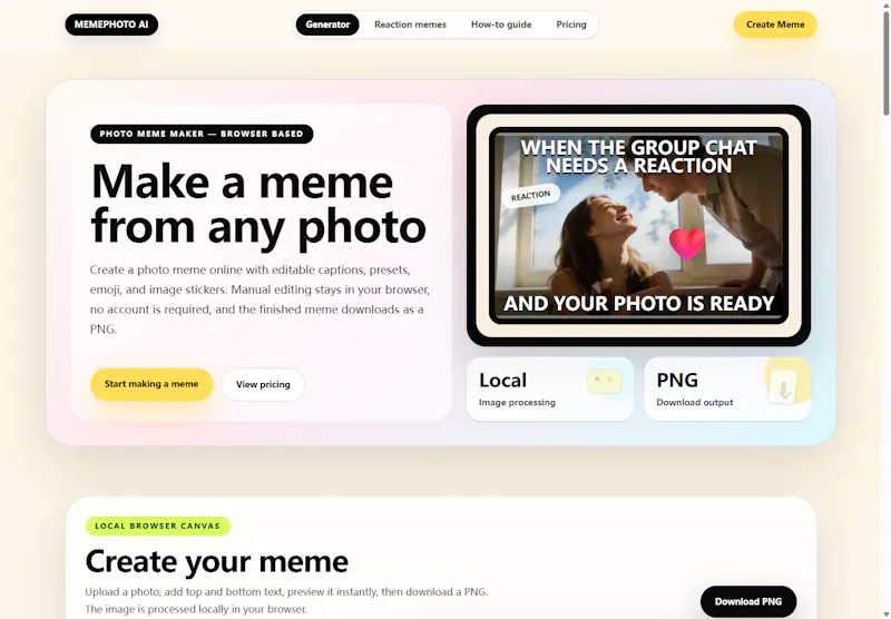 MemePhoto AI screenshot 1