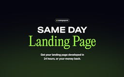 Same Day Landing Page media 1