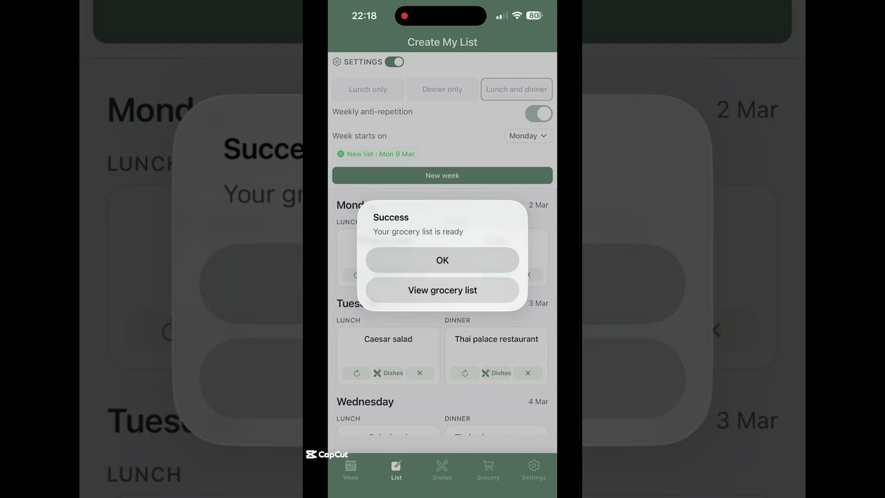 Listie - Meal Planner media 1
