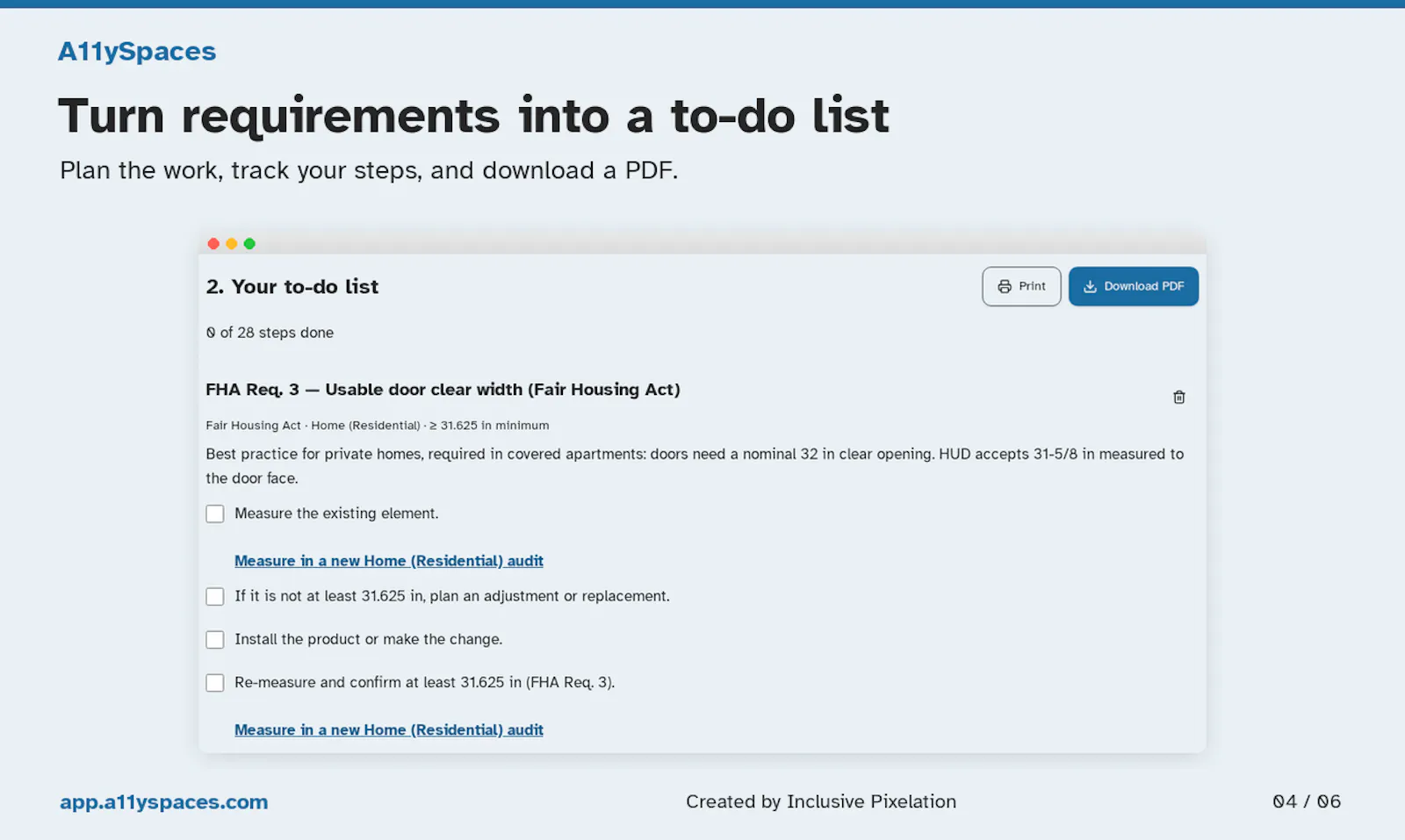 A11ySpaces screenshot 6