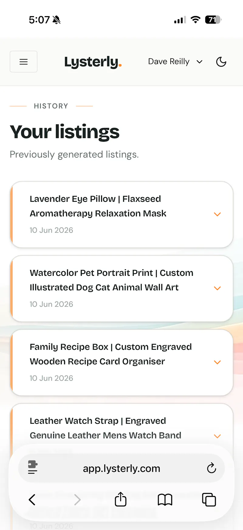 Lysterly screenshot 3