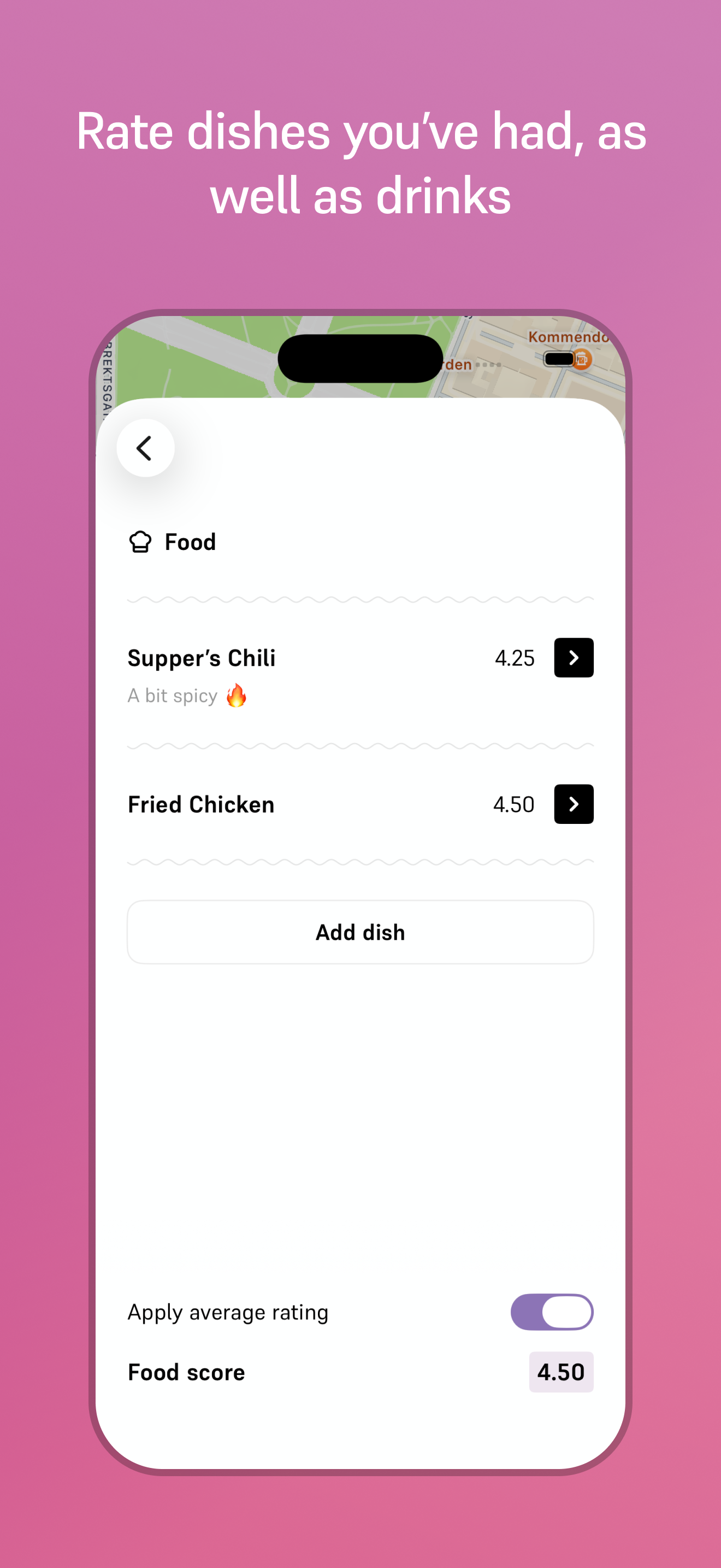 Moodle: Your Dining Journal - Screenshot 3 showing product features and functionality