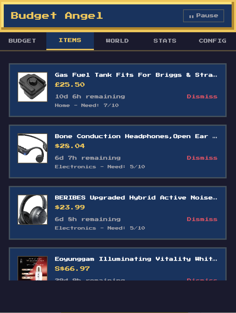 Budget Angel - Screenshot 3 showing product features and functionality
