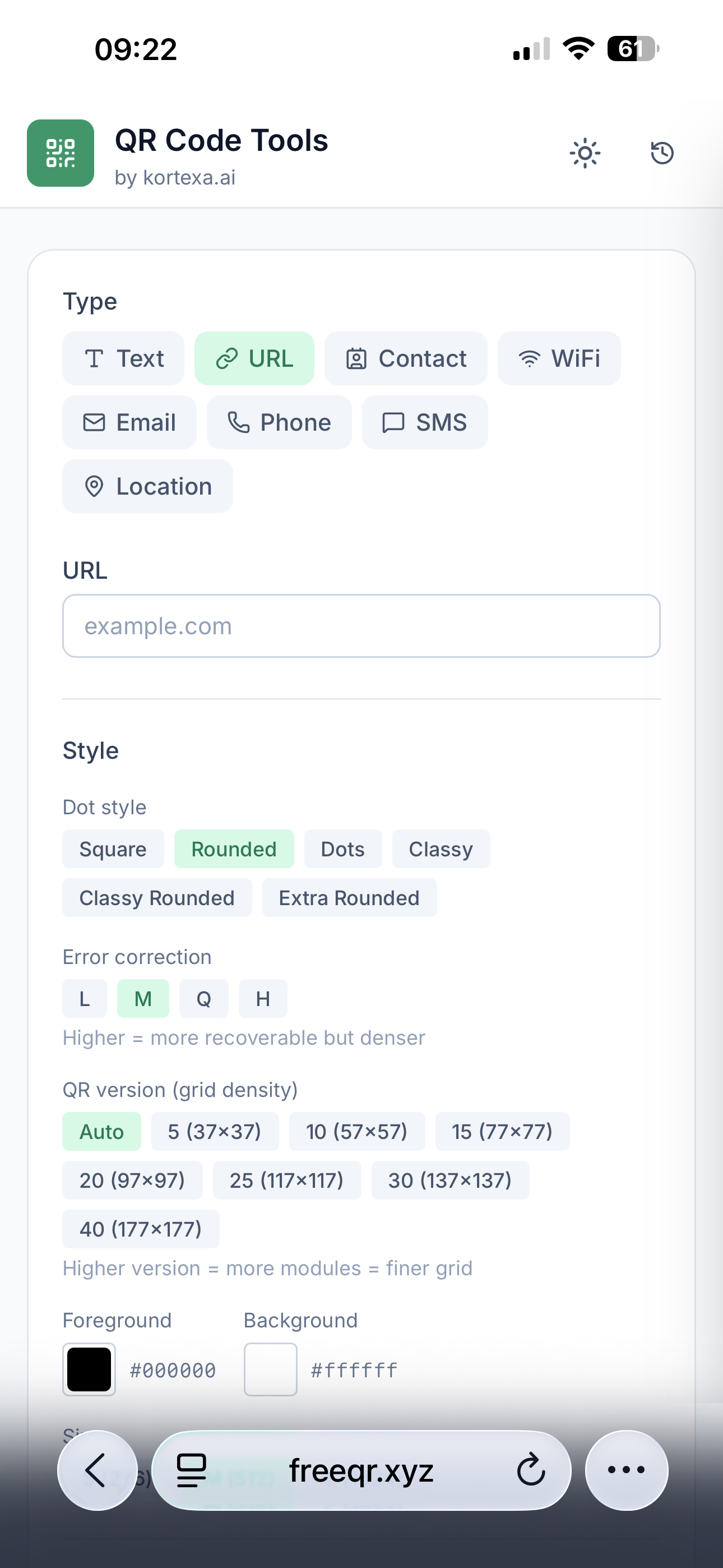 Free QR Code Tools by kortexa.ai - Screenshot 2 showing product features and functionality